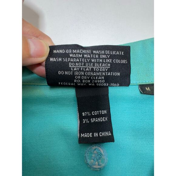 Christine Alexander Jacket Blazer Women’s M Teal Rhinestone Embellished Bling - Picture 8 of 12